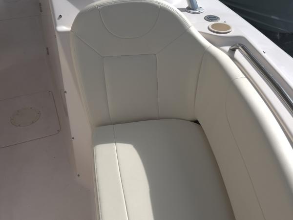 Grady-White dual console seat reupholstery — after, photo 8 of 13