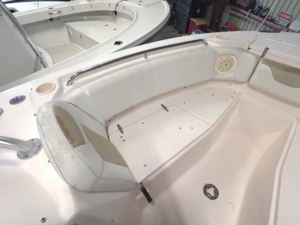 Grady-White dual console seat reupholstery — before, photo 1 of 19