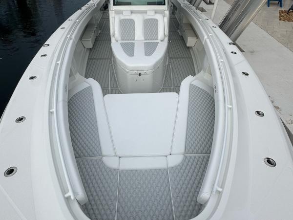 HCB center console diamond-stitch upholstery — after, photo 1 of 15