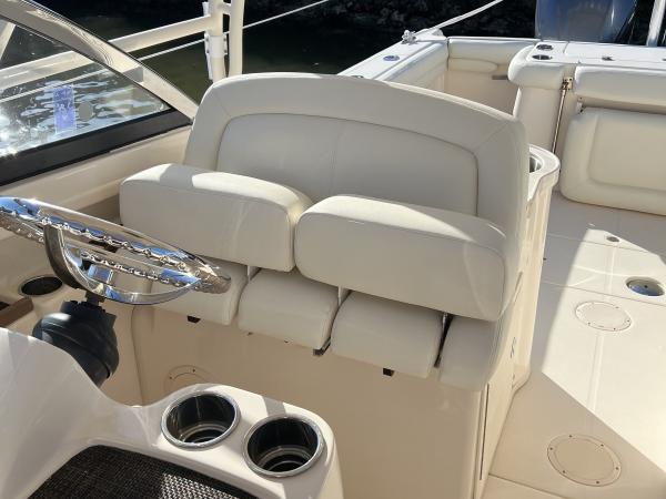 Grady-White twin-engine boat seating reupholstery — after, photo 4 of 9