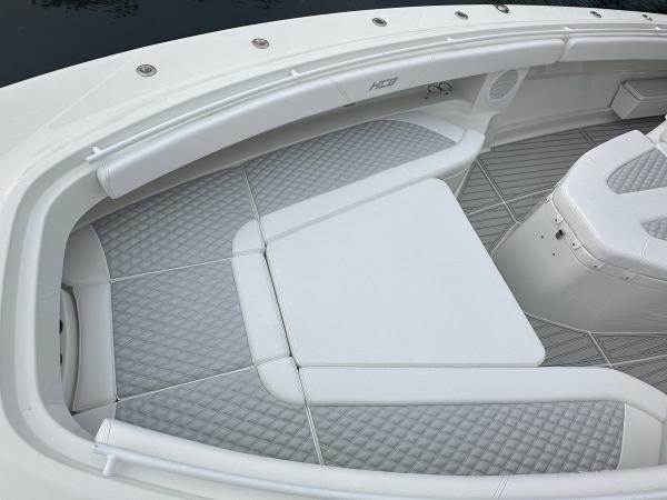 HCB center console diamond-stitch upholstery — after, photo 3 of 15