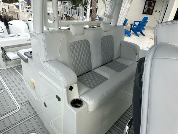 HCB center console diamond-stitch upholstery — after, photo 14 of 15