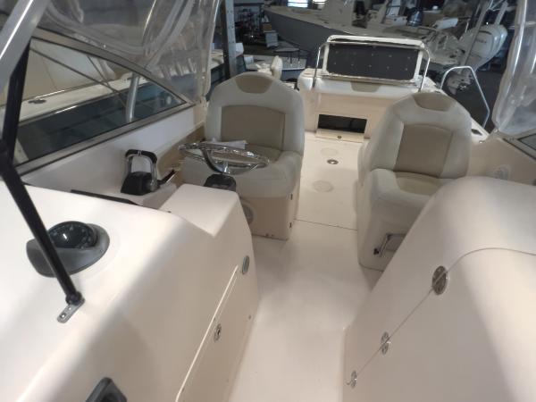 Grady-White dual console seat reupholstery — before, photo 3 of 19
