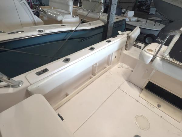 Grady-White dual console seat reupholstery — before, photo 5 of 19