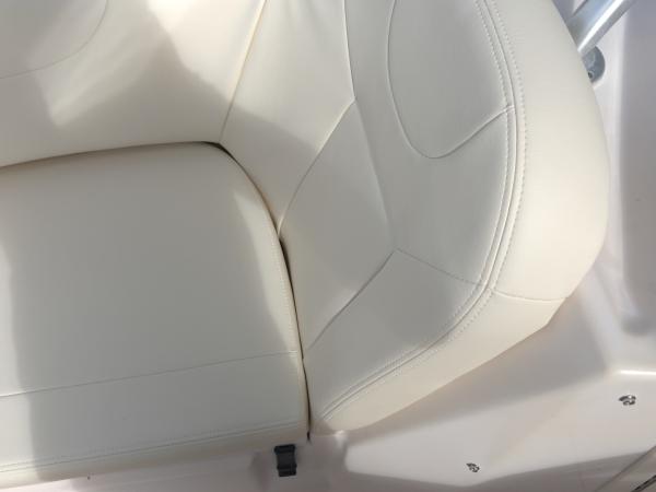 Grady-White dual console seat reupholstery — after, photo 10 of 13