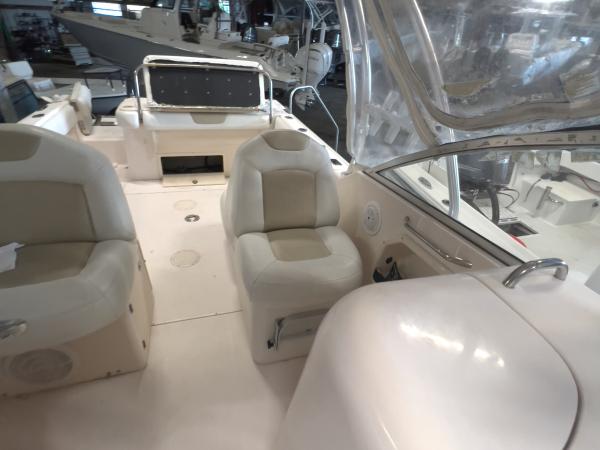 Grady-White dual console seat reupholstery — before, photo 4 of 19