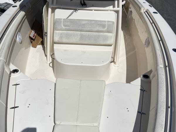 Grady-White center console reupholstery — before, photo 10 of 13