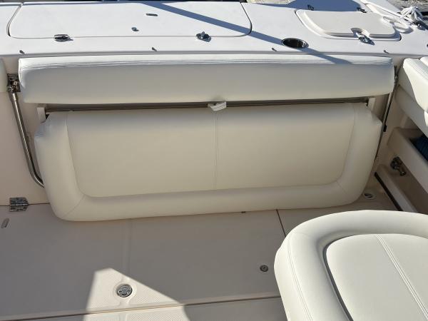 Grady-White twin-engine boat seating reupholstery — after, photo 2 of 9