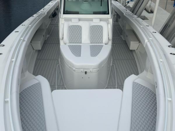 HCB center console diamond-stitch upholstery — after, photo 4 of 15