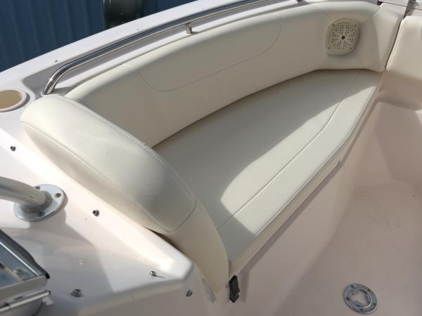 Grady-White dual console seat reupholstery — after, photo 5 of 13